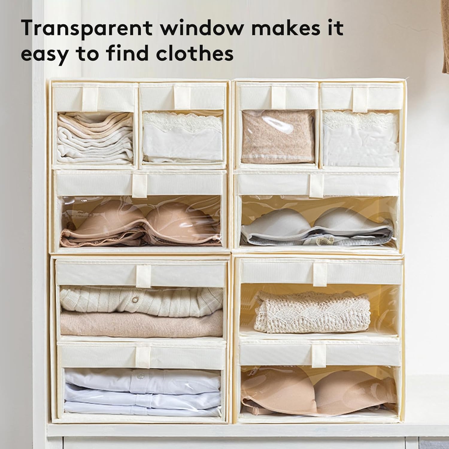 Foldable Drawer Organizer for Clothes – Fabric Storage Bins for Dresser or Closet, Perfect for Shirts, Pajamas, Pants, and Daily Outfits (4)