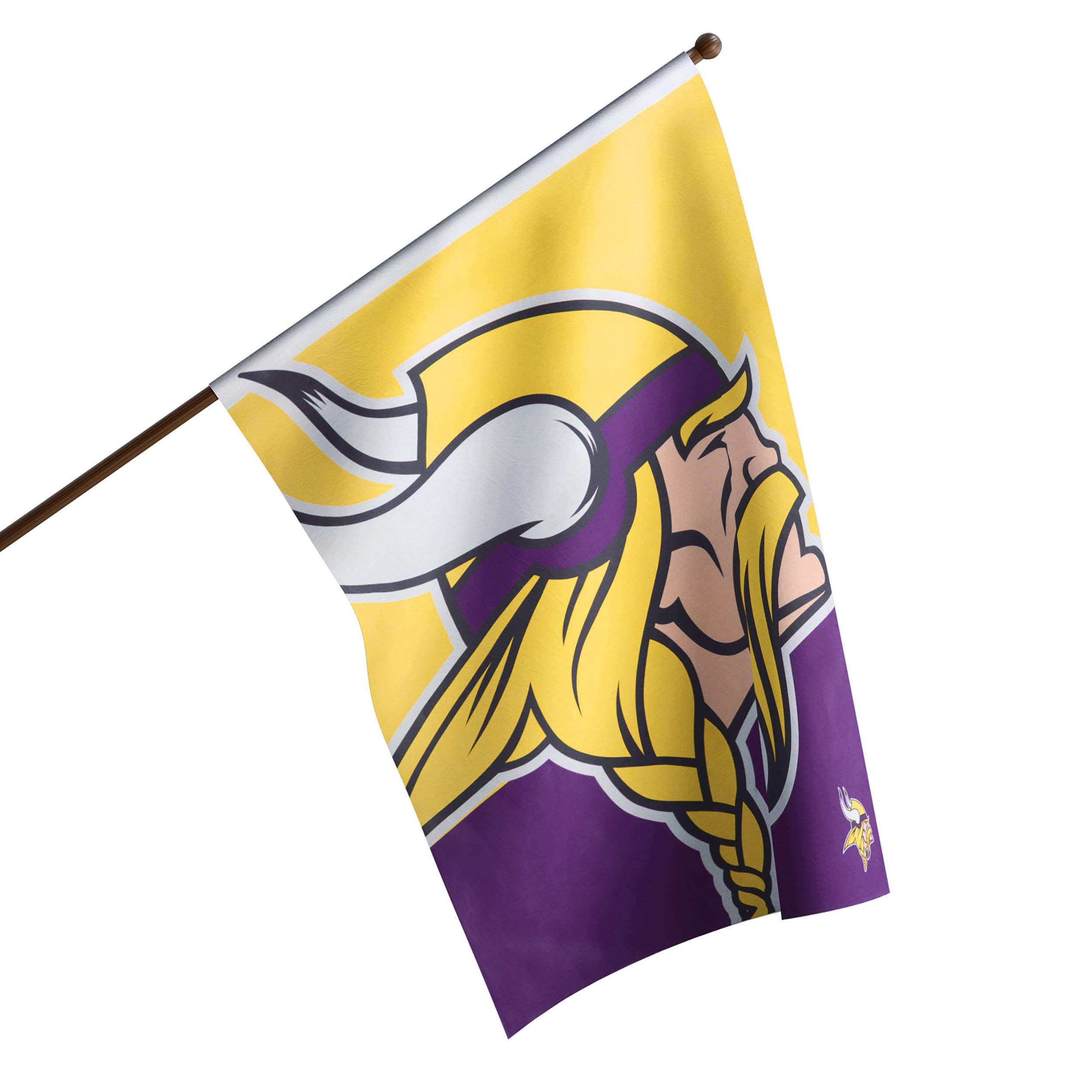 NFL Double Sided Team Logo Vertical Flag (40" x 28")