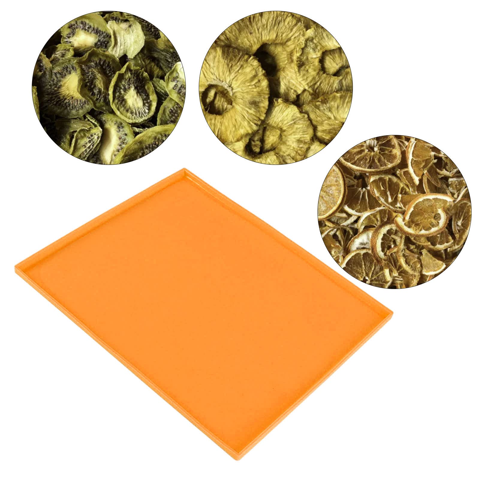 Set 4 Fogli In Silicone Per Disidratatore Con Bordo 30x26cm | Antiaderente, Per Essiccare Frutta E Verdura - Foto 6