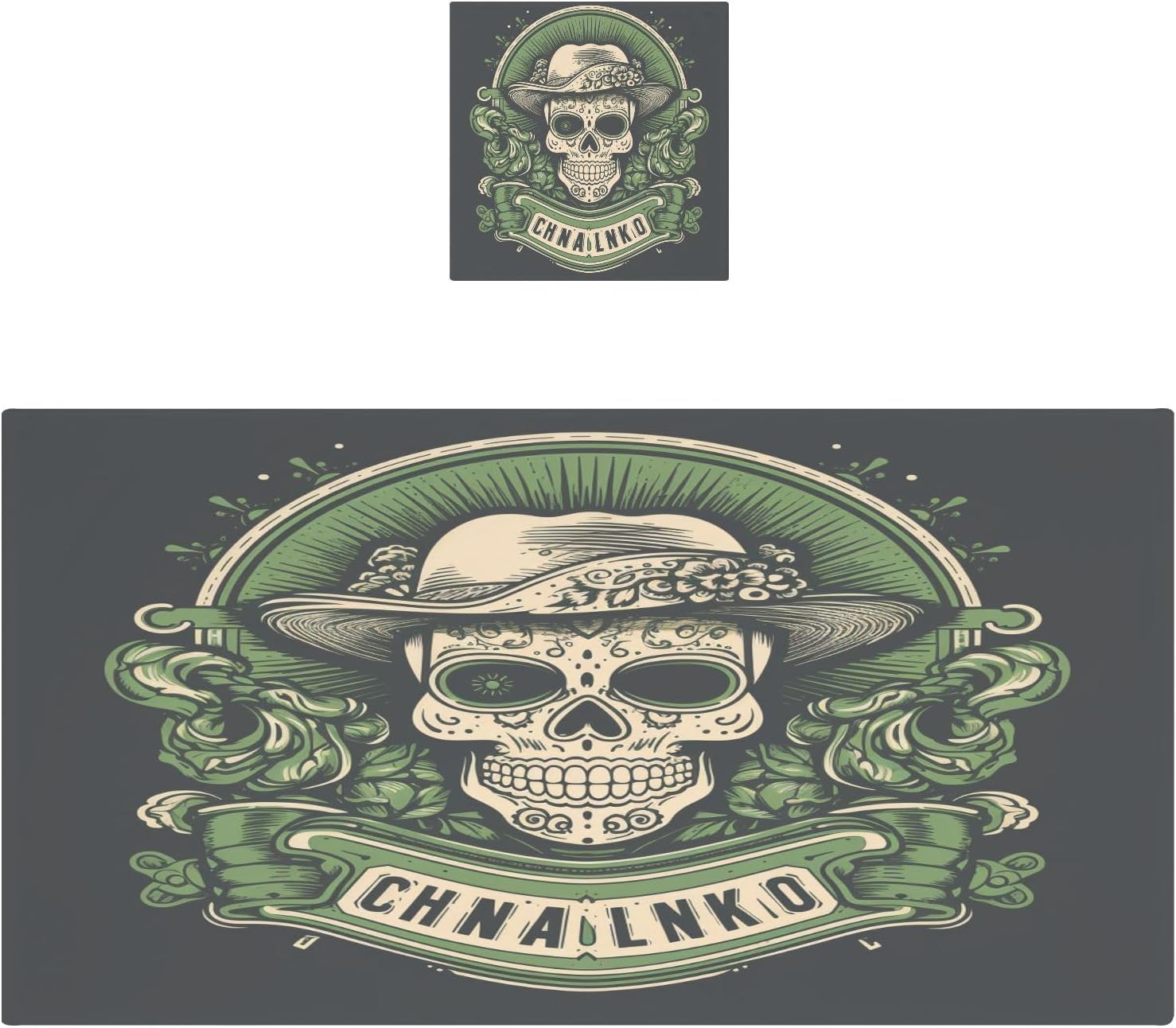 Hand Towels Premium Soft and Highly Absorbent Art Skeleton 2 Pcs Towels for Bathroom Set 100% Cotton Decorative Face Towels