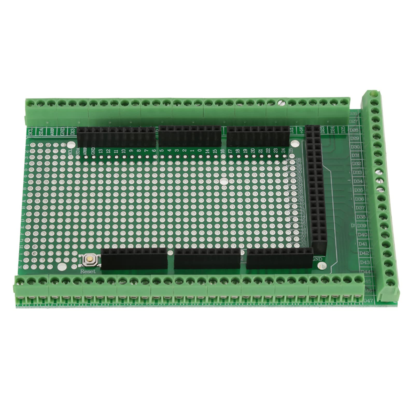 Estink Kit de Prototype DIY avec Vis et Bornier pour Mega 2560 R3, Module Shield de Prototypage Soudé