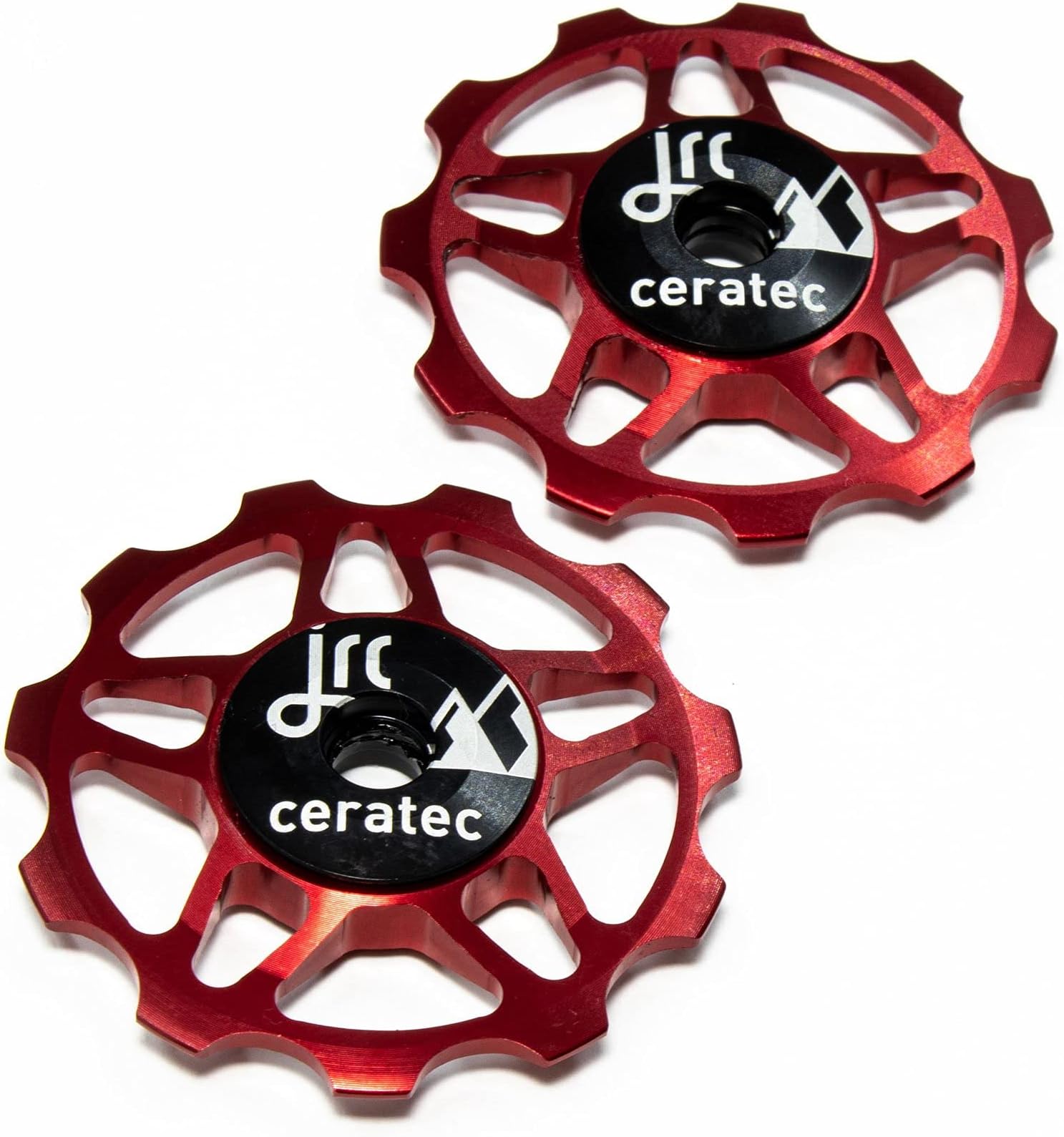 11T Ceramic Pulley Wheels | Compatible with Shimano, SRAM & Campagnolo 9/10/11 Speed for Road Systems | Hybrid Ceramic Derailleur Pulley Wheels
