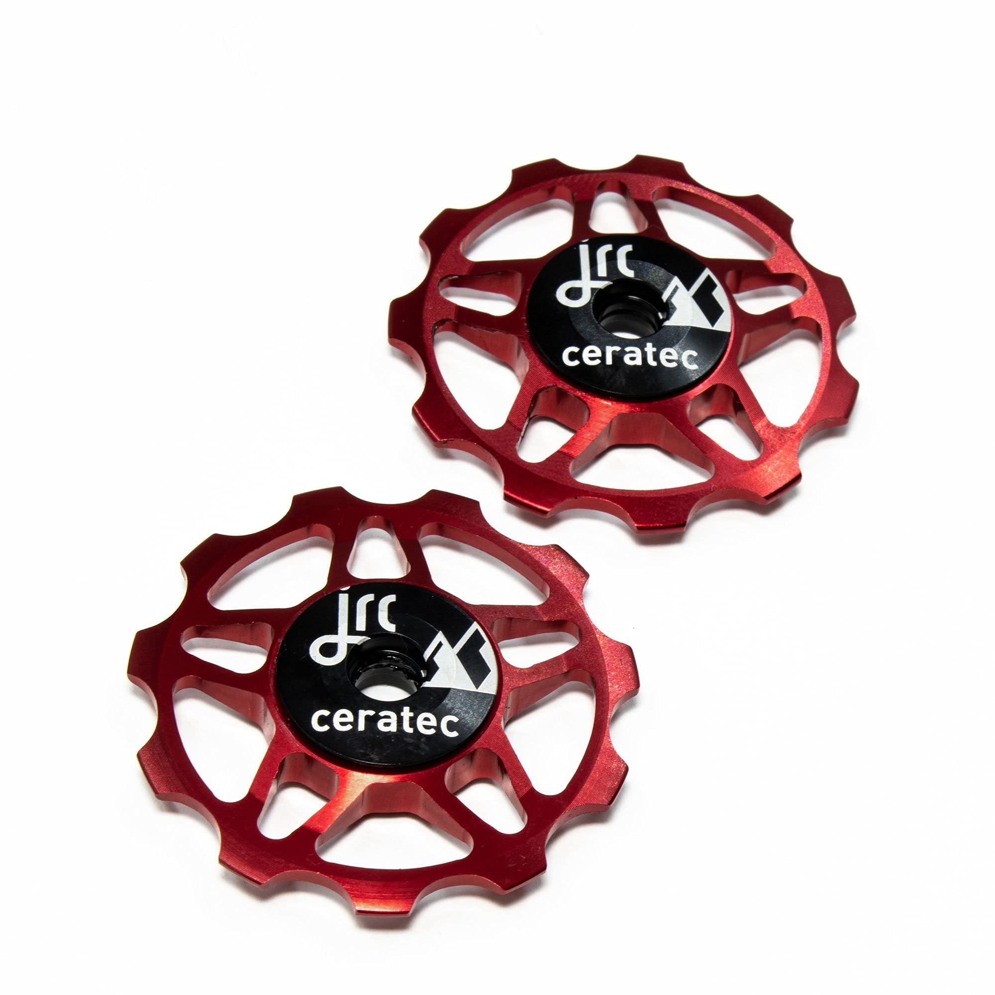 JRC Components 11T Ceramic Pulley Wheels | Compatible with Shimano, SRAM & Campagnolo 9/10/11 Speed for Road Systems | Hybrid Ceramic Derailleur Pulley Wheels