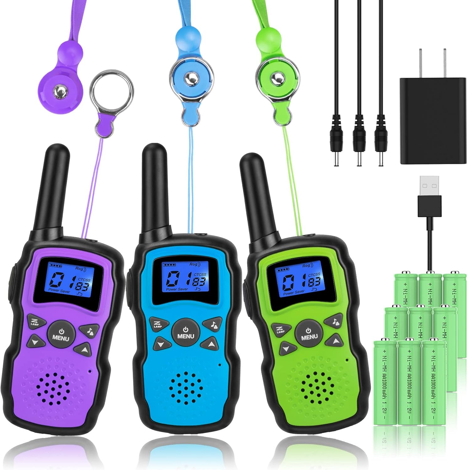 Walkie Talkies For Kids 3Pack, Handheld Walkie Talky Toy For 3+ Year