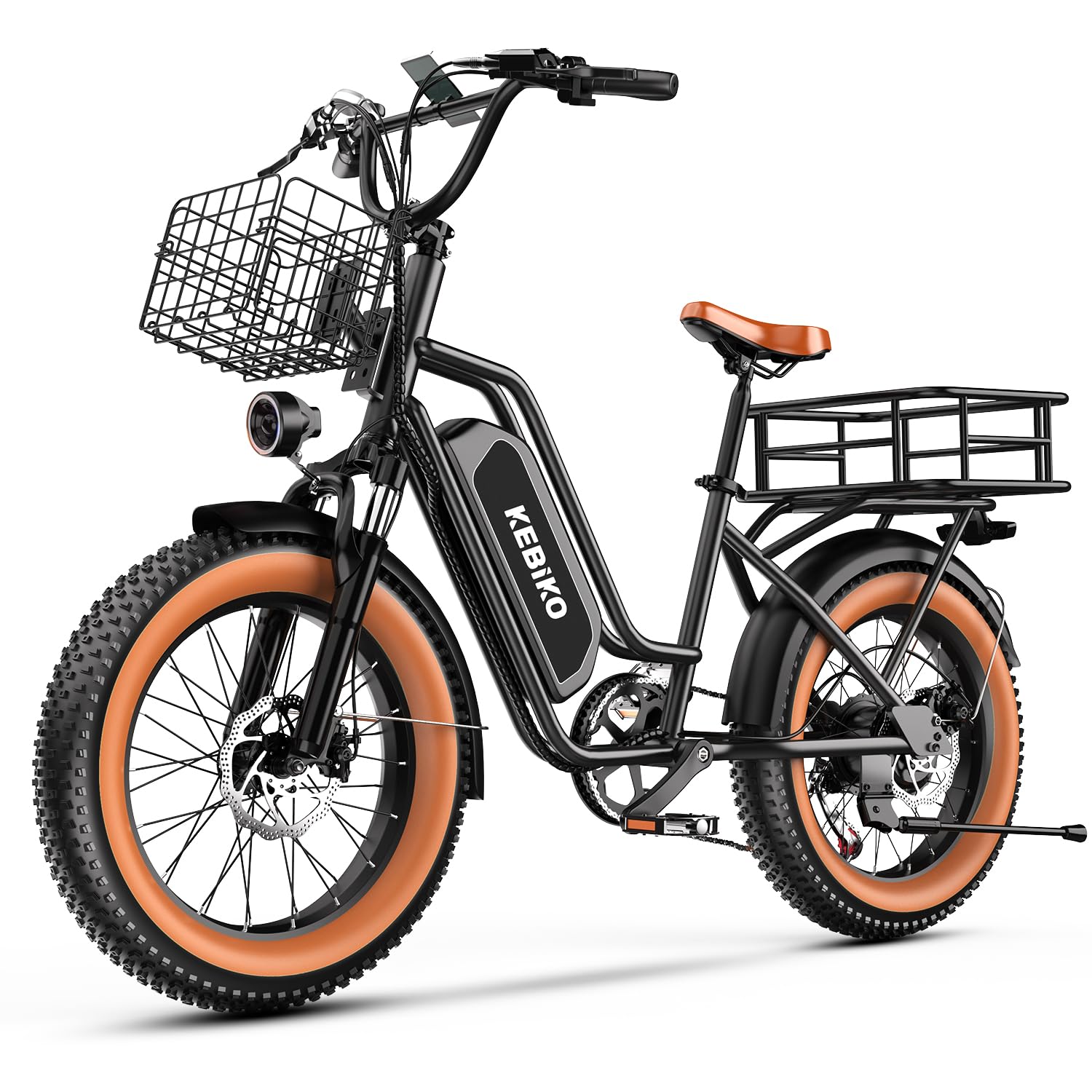 1500W Ebikes for Adults,48V 20/25/60Ah Removable Battery Max Range 80Miles Electric Bike,20''×4" Fat Tire Electric Bike,Adult Electric Bicycles for Commute Beach Snow,E-Bike UL Certified