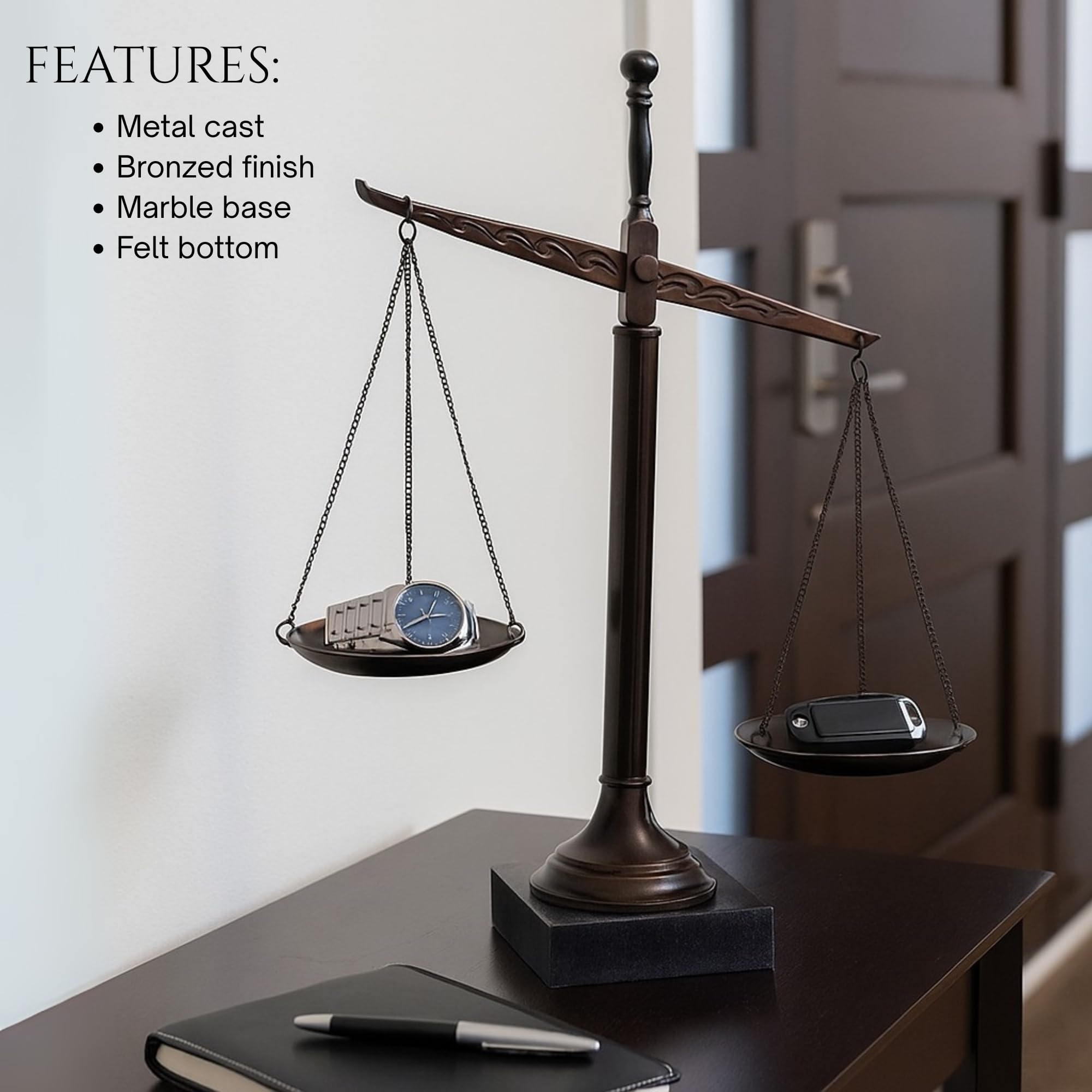 Fityle Mini Balance Justice Métal – Décoration Bureau Avocat Étudiant En Droit Bijoux Rétro