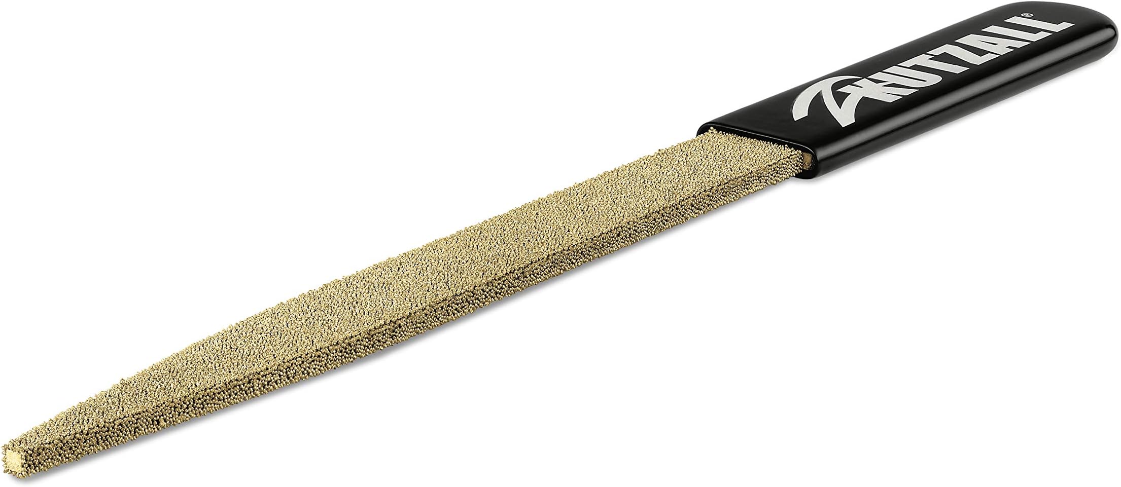 KutzallOriginal 8" Warding Hand Rasp - Fine, Wood Rasp/File Used for Woodworking & Shaping, W/Ergonomic Soft Grip Handle, Absrasive Tungsten Carbide Coating - 13" (330.2mm) Overall Length - WD8170