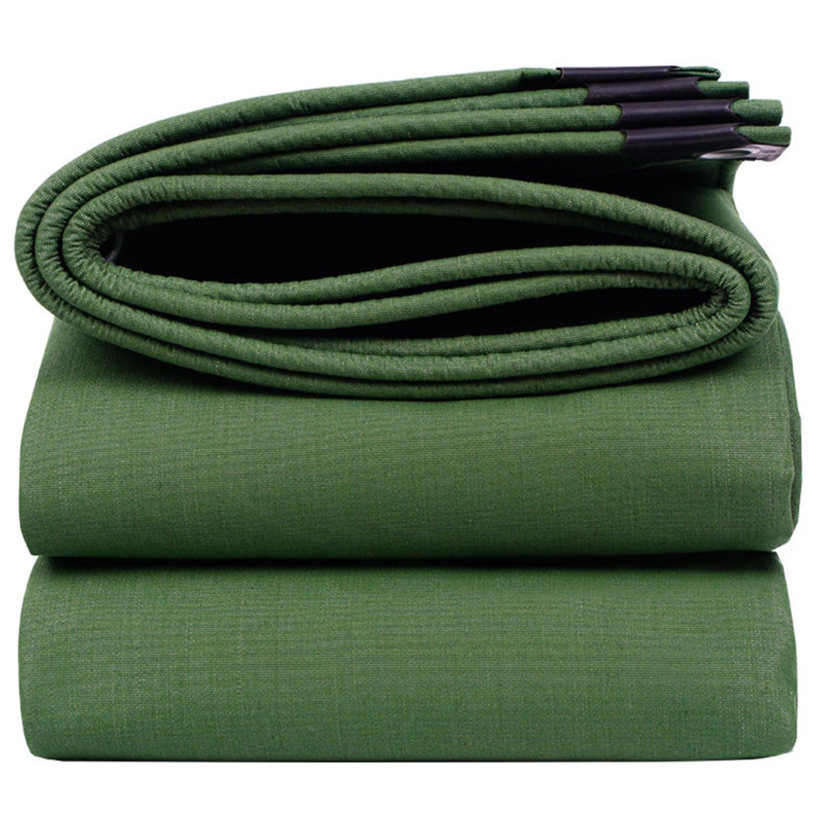 Green Tarpaulin Waterproof Heavy Duty 3x4m 4x6m Foldable Canvas Tarps Sheet Cover Canopy Tent，Ground Sheet, Multipurpose Tarp for Car Boat Camping(4x5m(13.1ftx16.4ft))