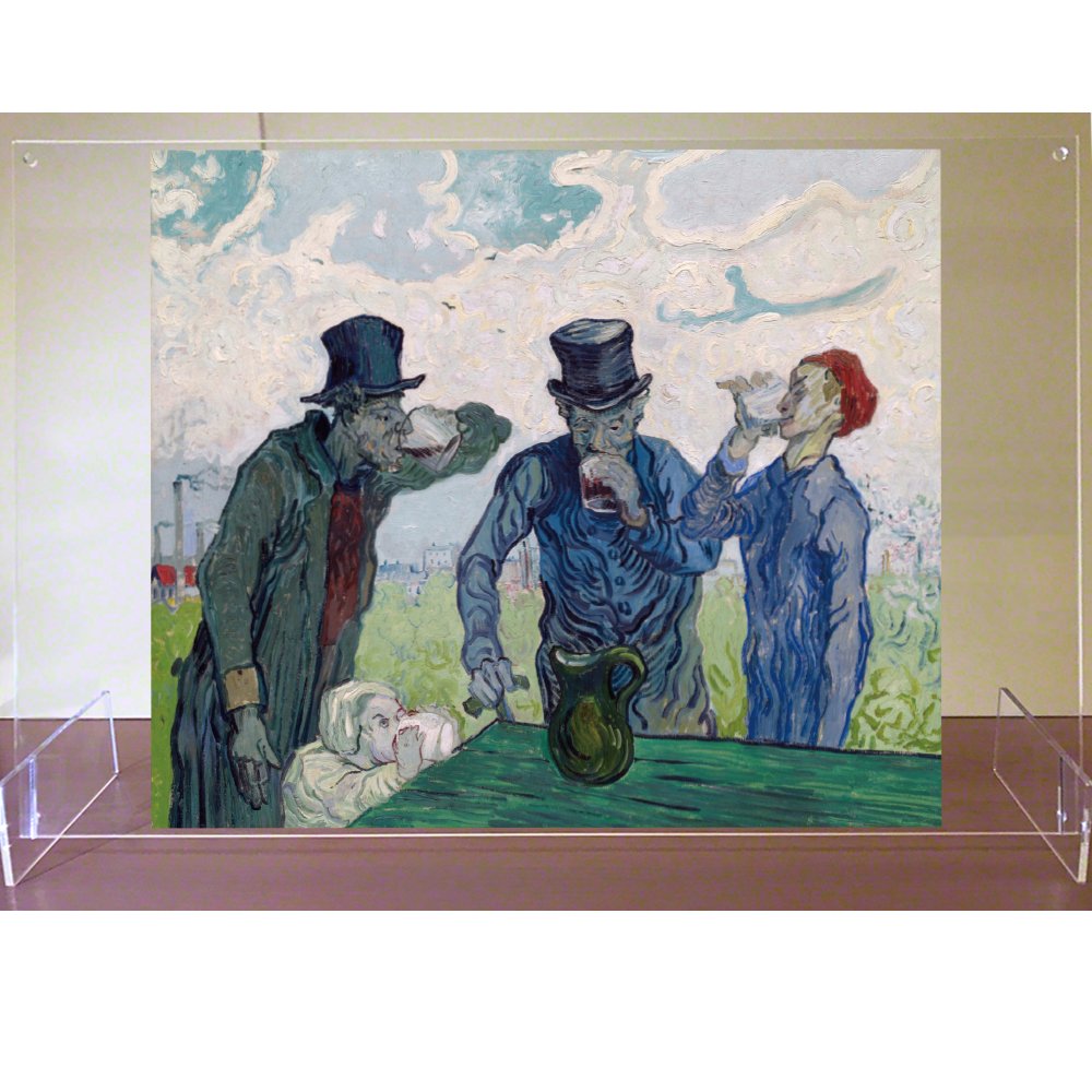 Amazon.co.jp: CuVery アクリル プレート 絵画 名作シリーズ シカゴ