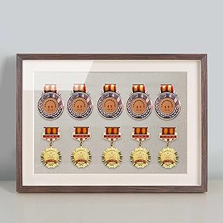 Frame to Display Medals,Solid Wood Medal Hangers,Medal Display Shadow Box,Perfect Medal Display,Great Medals Display for War,Military,Marathon & Sports (not Including Medals)