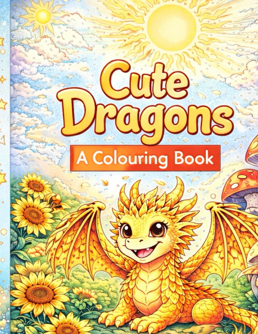 Cute Dragons: Colouring book