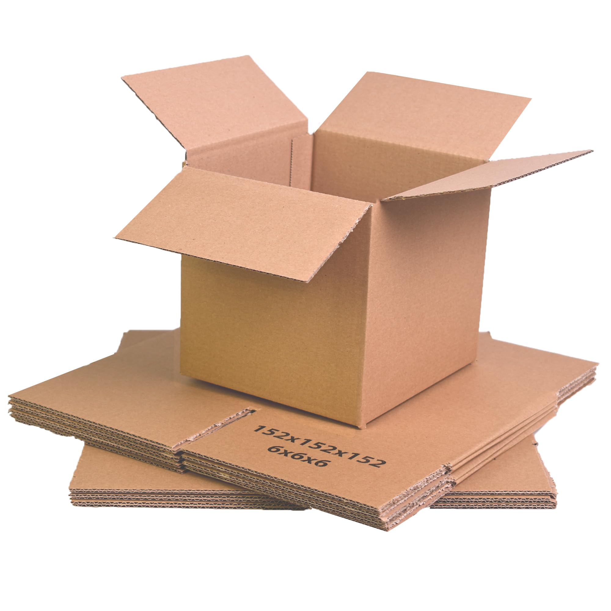 25 x Small Gift Mailing Single wall Packaging Cardboard Boxes for Royal Mail | 6x6x6"