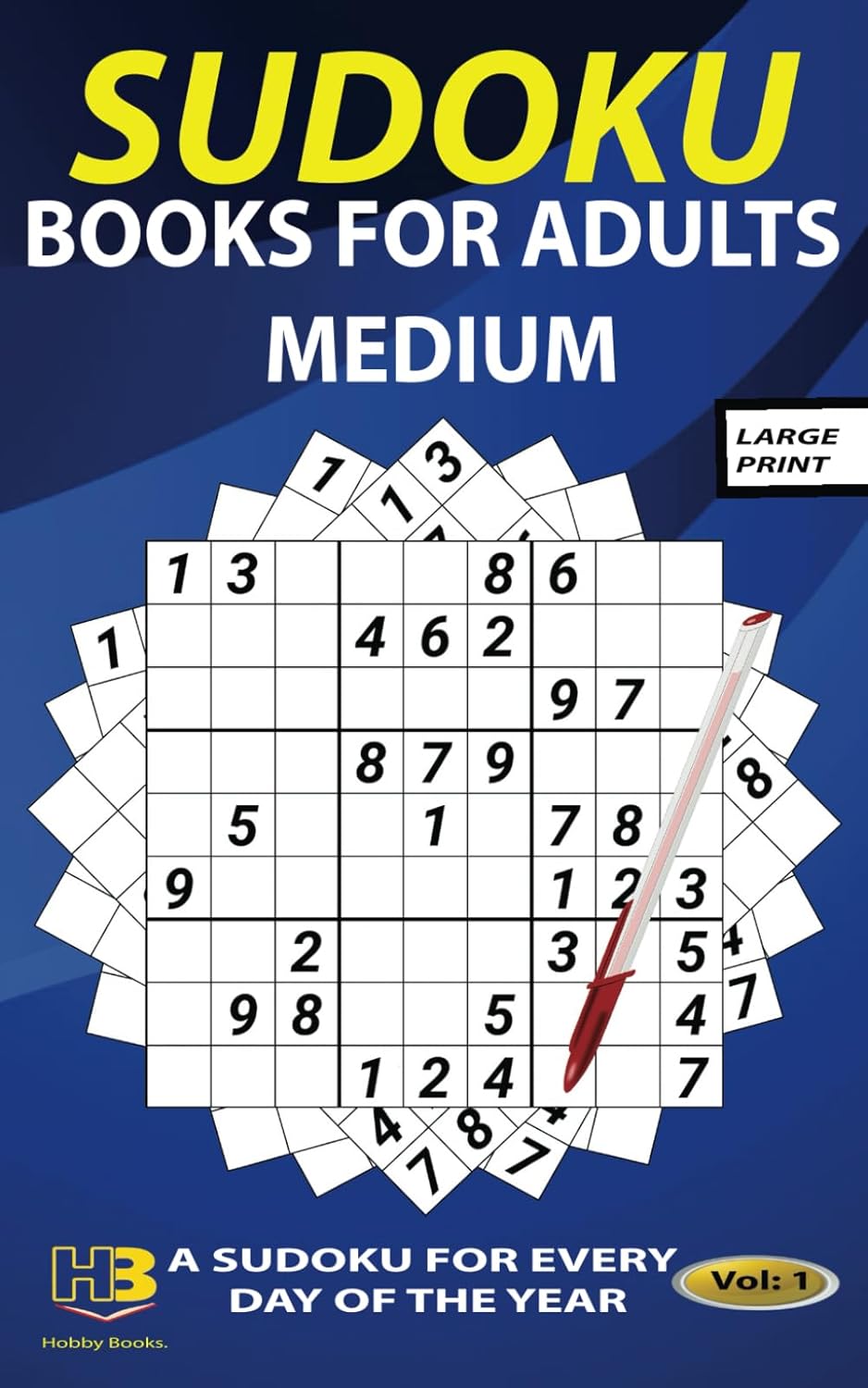 Sudoku Books for Adults Medium Sudoku book with large print for adults