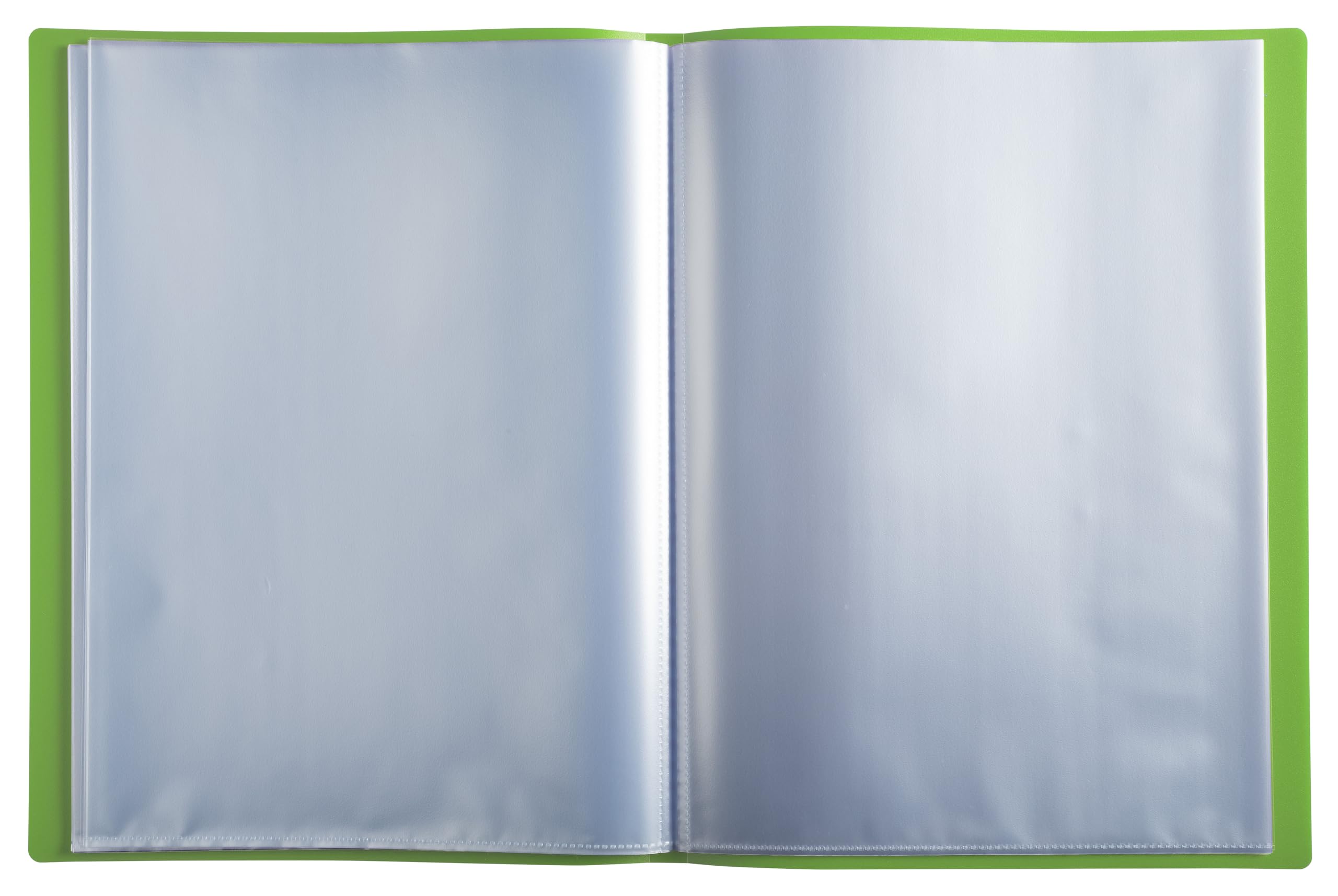Exacompta - Réf. 8520E - Carton de 20 Protèges-documents OPAK - 20 pochettes grainées antireflet - 40 vues - pour format A4 - dimensions 24 x 32 cm - couverture en polypro souple - couleurs assorties
