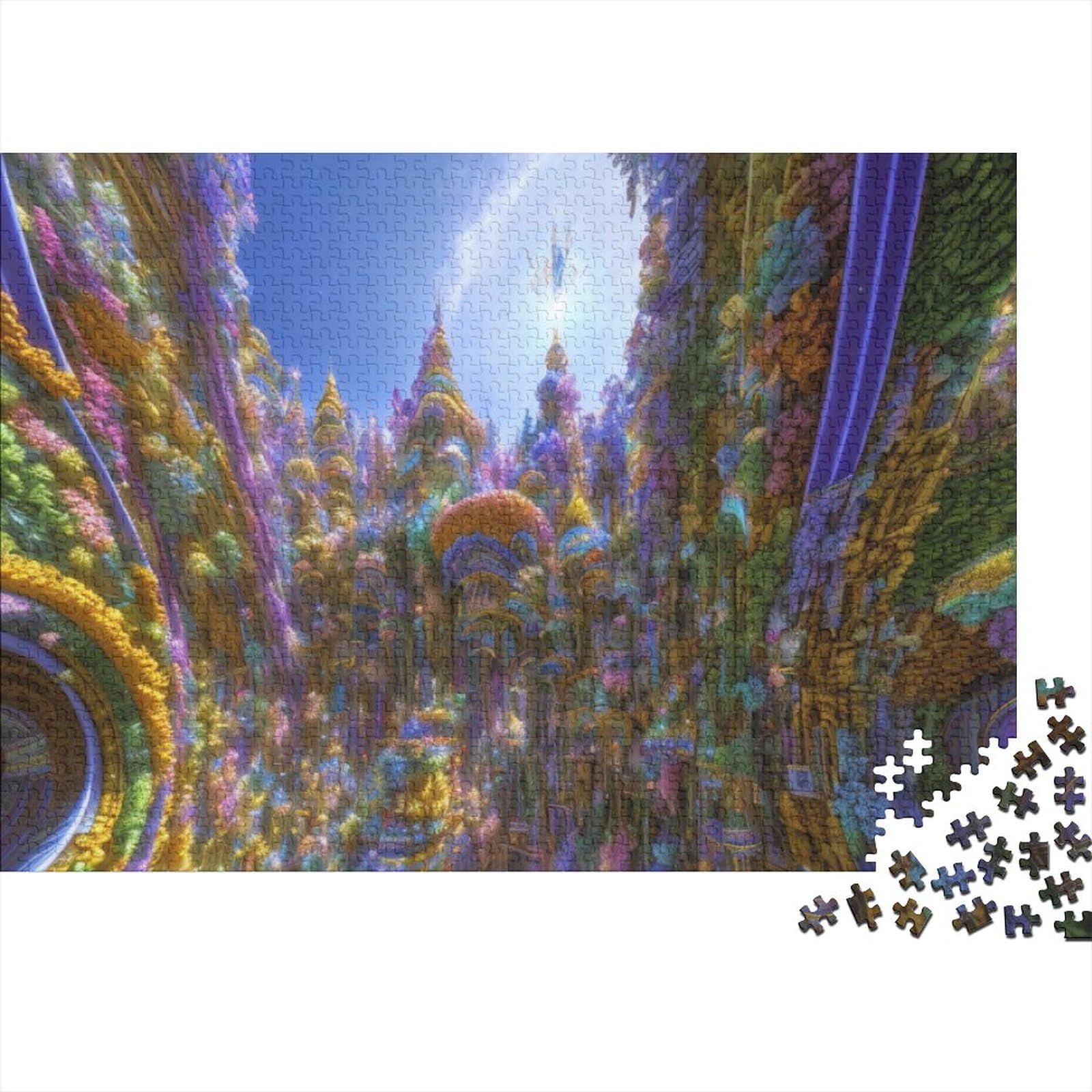 Colourful Jigsaw Puzzles Puzzle De 1000 Piezas Jigsaw Puzzle Puzzles para Adultos Piezas Obra De Arte De Juego De Rompecabezas para Adultos Rompecabezas Alta Definición Multicolor 1000pcs (75x50cm)