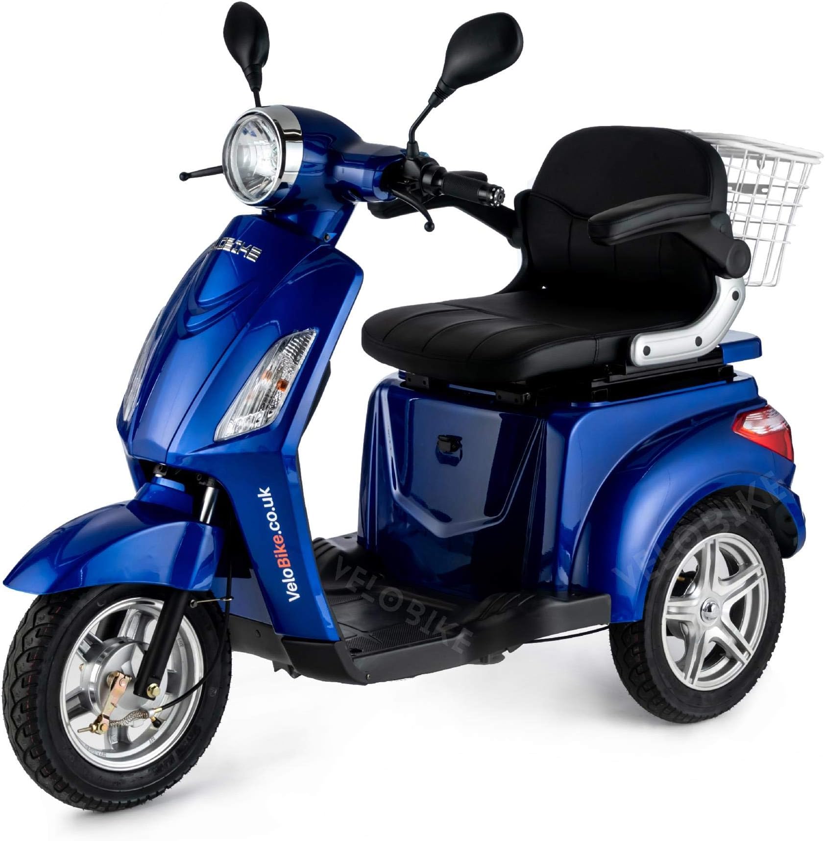 ZT15 Classic 3-Wheel Mobility Vehicle with High Capacity Battery (45-60 Km), Full Suspension, Led Lighting and Extra Mobility Device Rain Cover