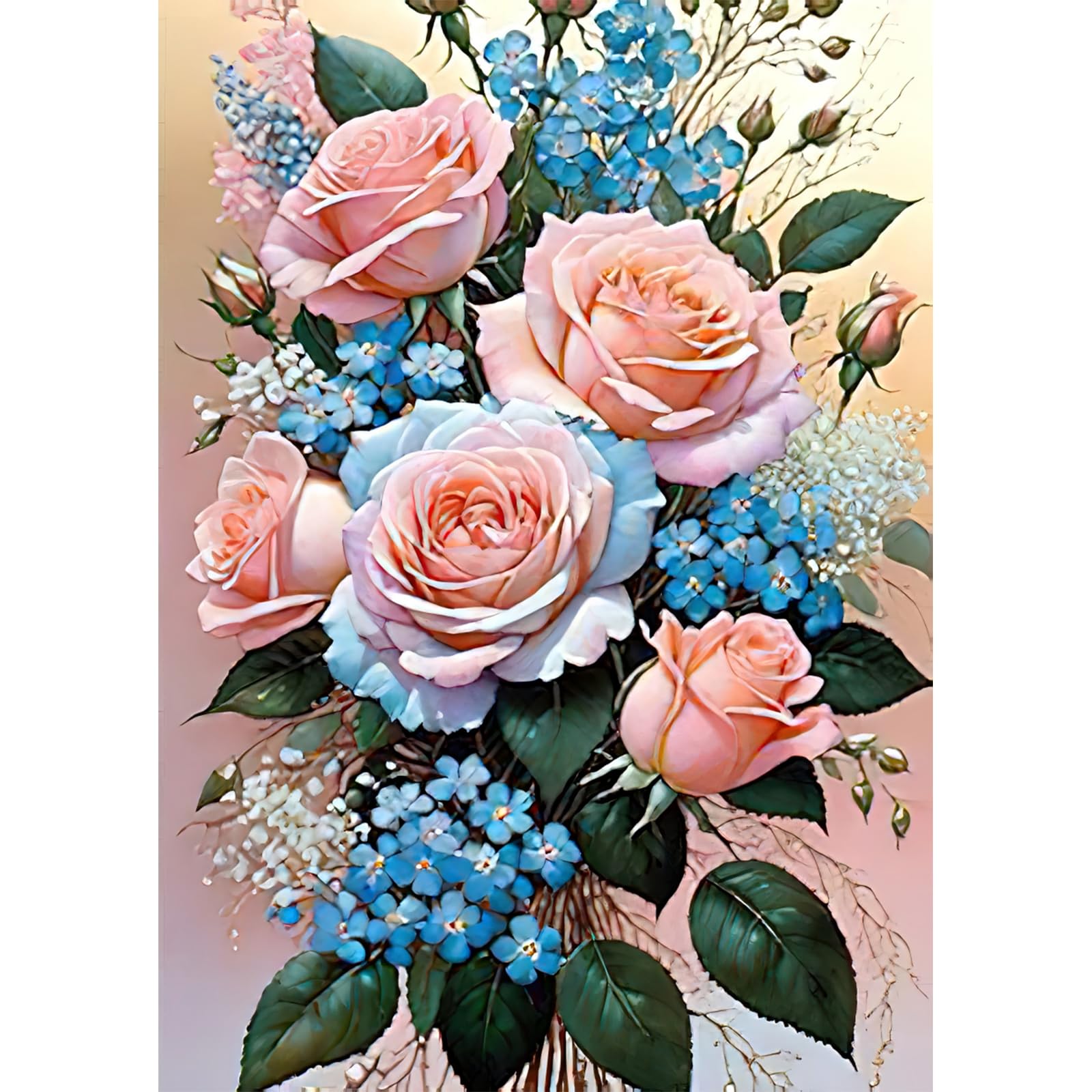 Auremi Kit Diamond Painting 5D Père Noël- Couple Kit De Peinture Au