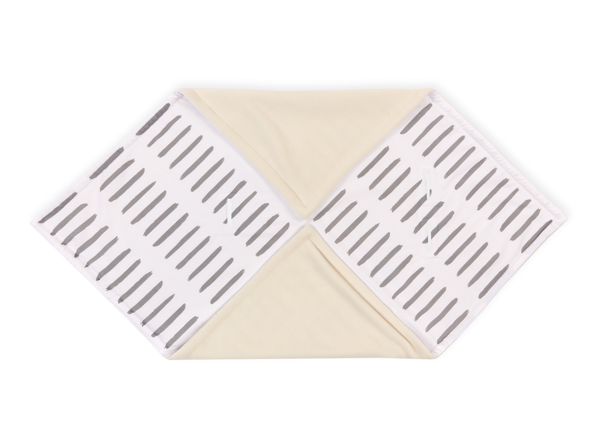 Force Kids Couverture nid d'ange pour coque bébé gris ciselé sur blanc