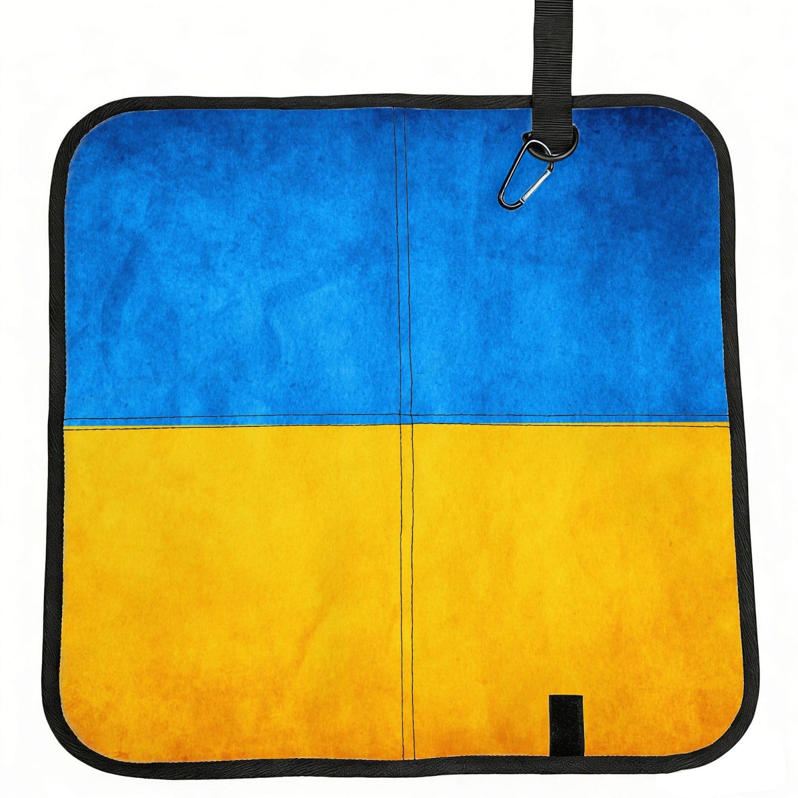 NImongt Ukrainian Flag Print Portable Chair Pad Foldable Seat Cushion Outdoor Seating Office Picnic Camping