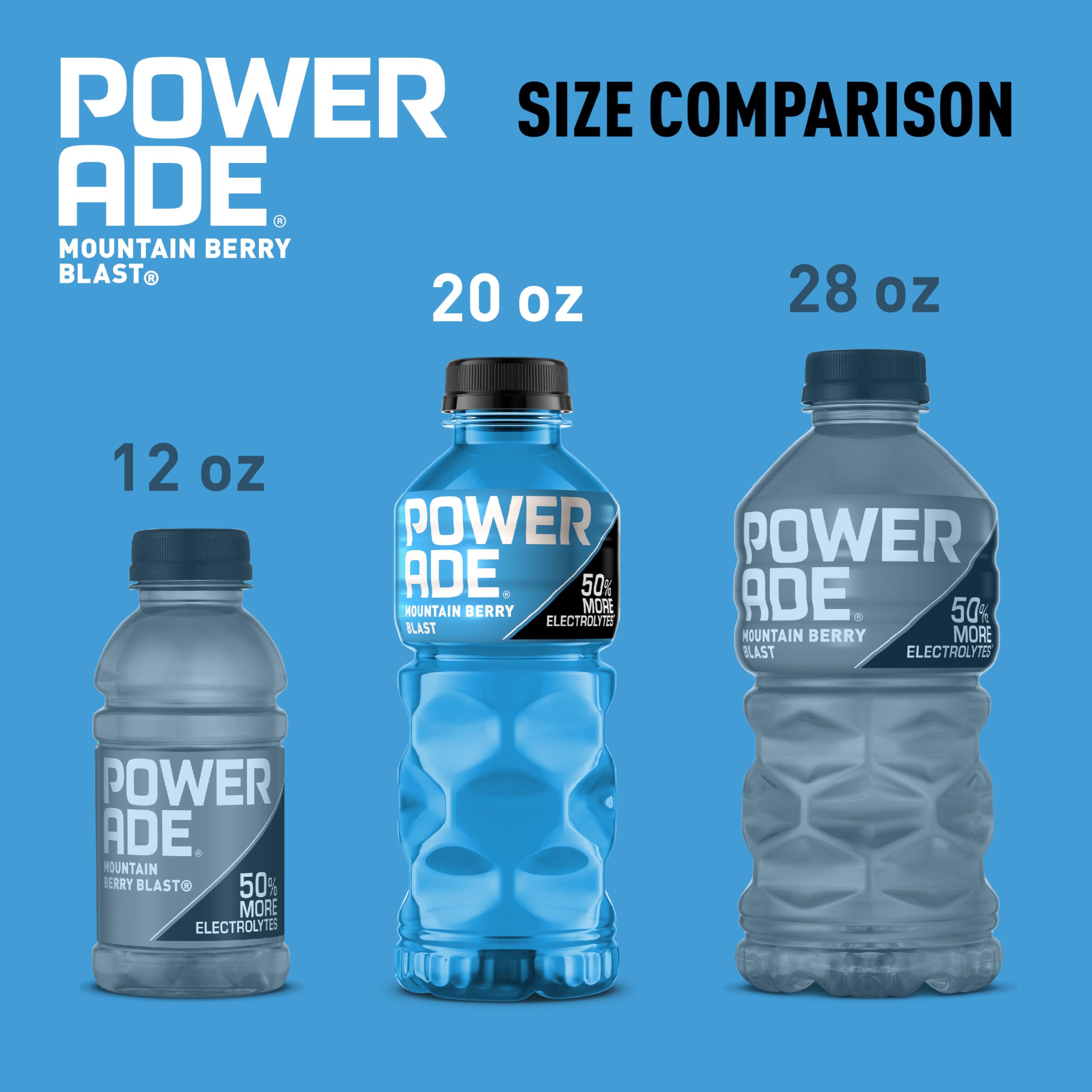 POWERADE Mountain Berry Blast, 20 fl oz, 8 Pack