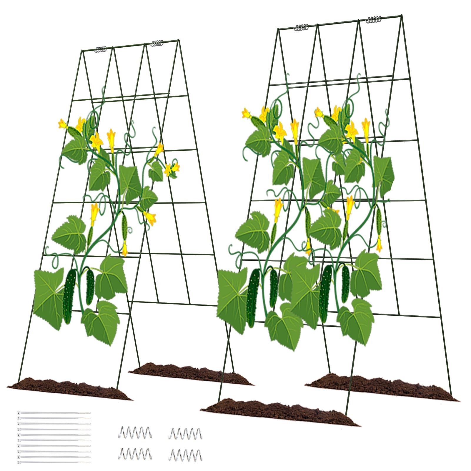DOEWORKS 48 Inch Cucumber Trellis 2 Pack