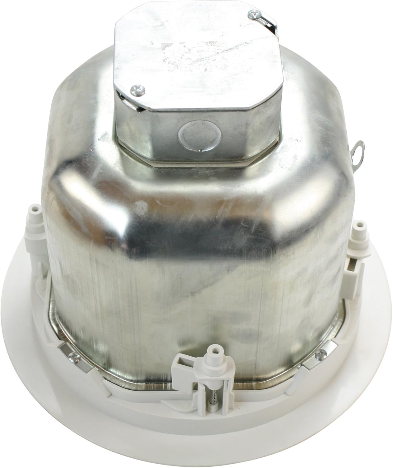 posterior view of SpeakerCraft SC Pro Commercial 6 Loudspeaker showing wiring junction box