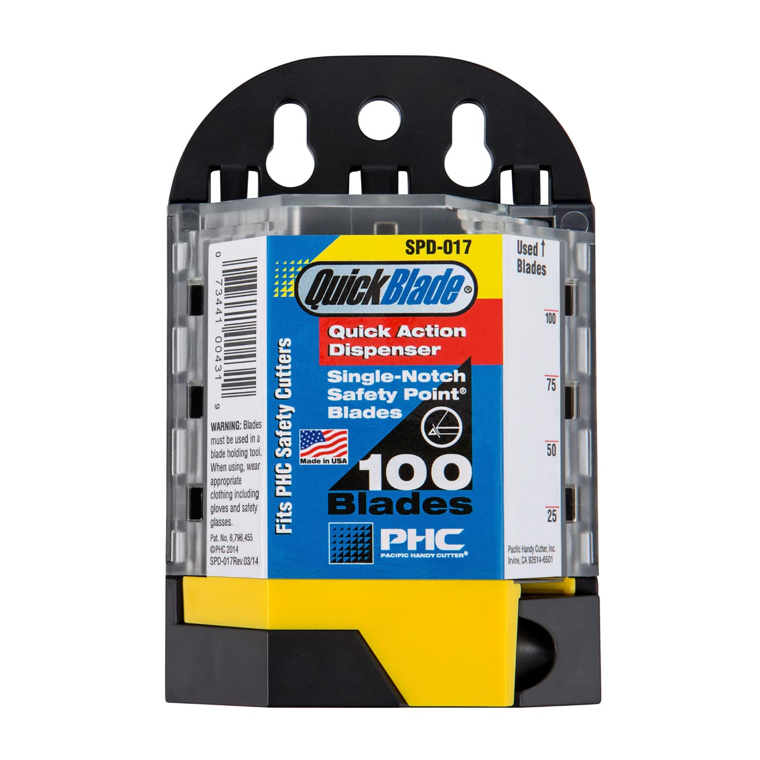 Pacific SPD017 Handy Cutter - Dispensador de cuchillas de seguridad