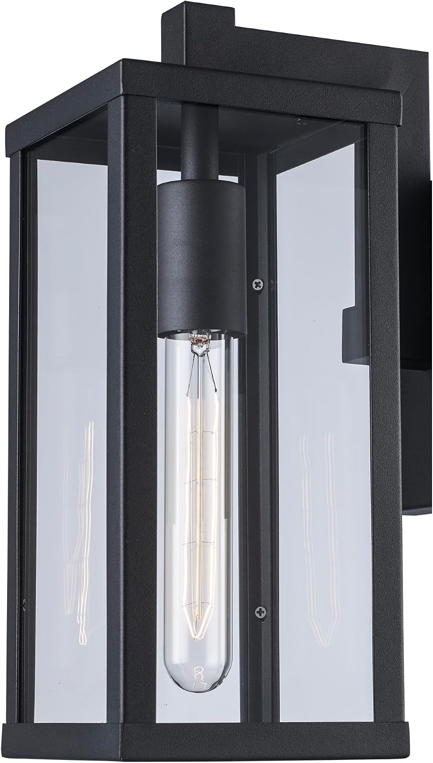 Trans Globe Lighting 40750 BK Industrial Wall Lantern, 12.5", Outdoor Black