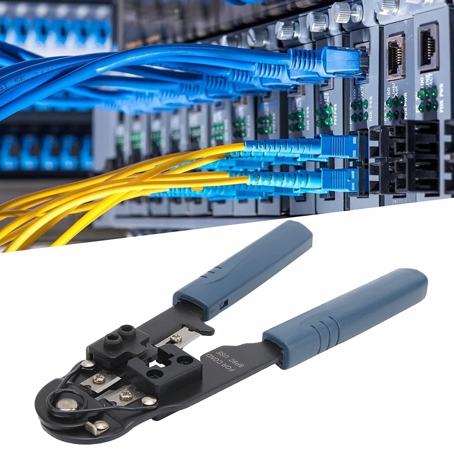 LipiWorld® Crimper Pliers Terminal Hand Crimping Tools Connector Cable Clamp Multi-function Network cable modular plug hand crimp tool 3