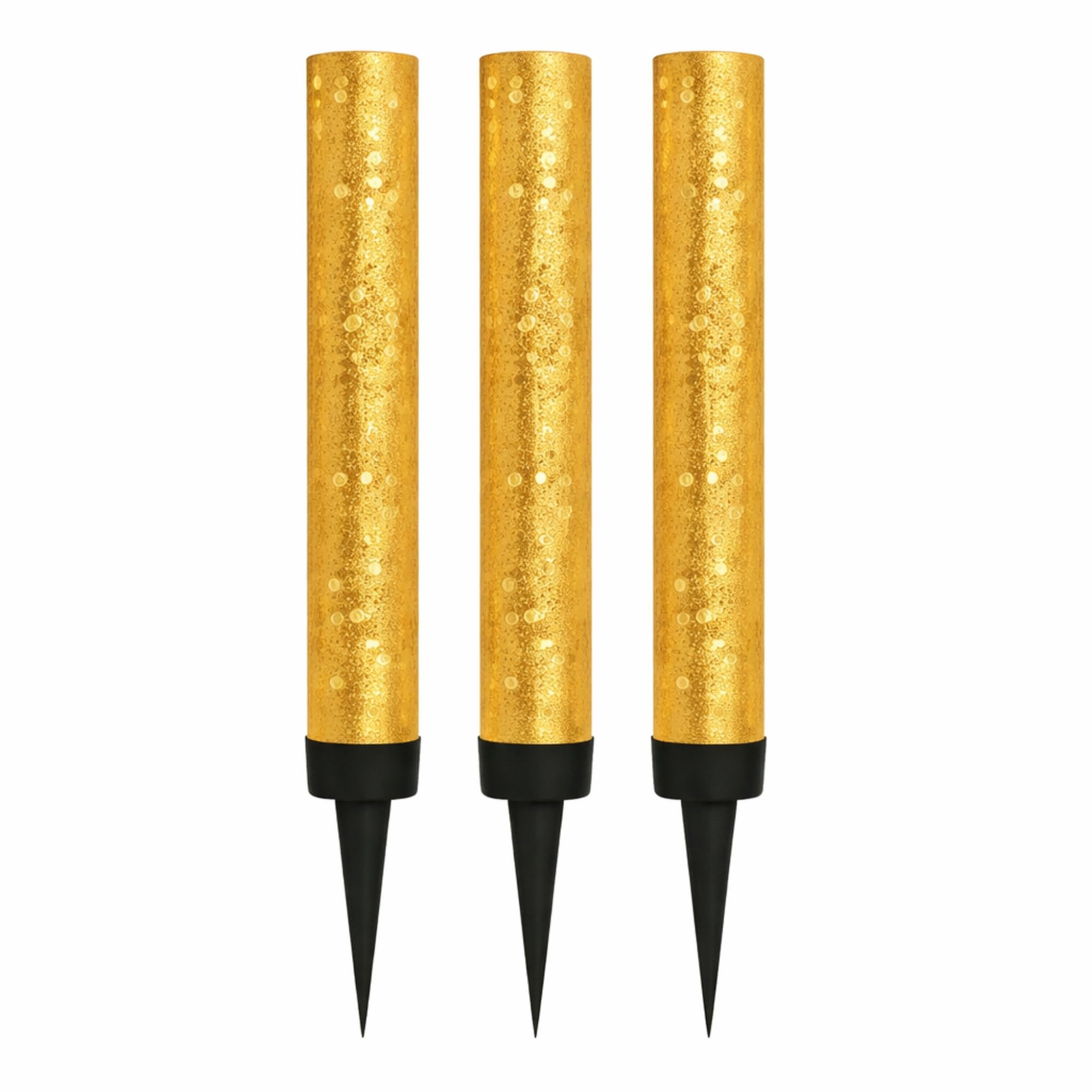 10cm Ice Sparkling Fountain Candles 3 Pack Golden, Ideal for: Birthdays, Weddings, Anniversaries, Restaurants and Special Celebrations