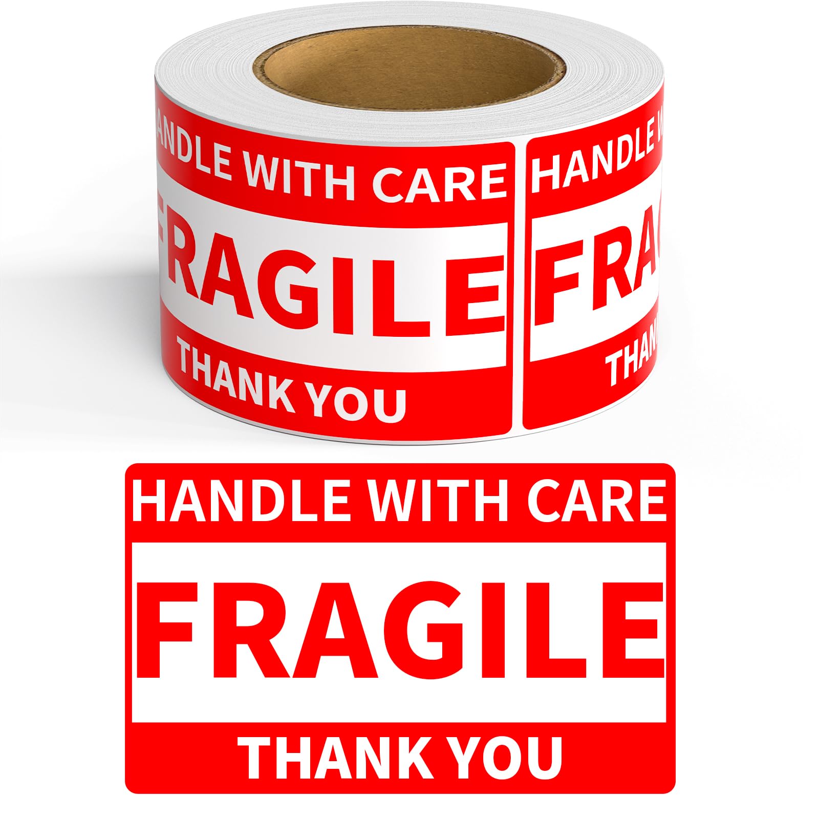 Fragipe Shipping Label Permanent Adhesive Warning Labels 300 Pcs Fragile Stickers 5.9x3.5 Inch ...