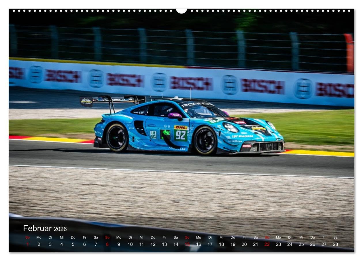 Motorsportkunst aus Weissach (Wandkalender 2026 DIN A2 quer), CALVENDO Monatskalender