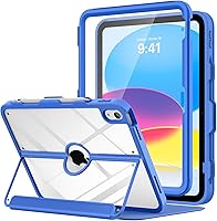 Vista 10 de MoKo Funda para iPad de 11 pulgadas (A16) de 11ª generación 2025/iPad de 10ª generación con soporte para lápices 2022 de 10.9 pulgadas, protector
