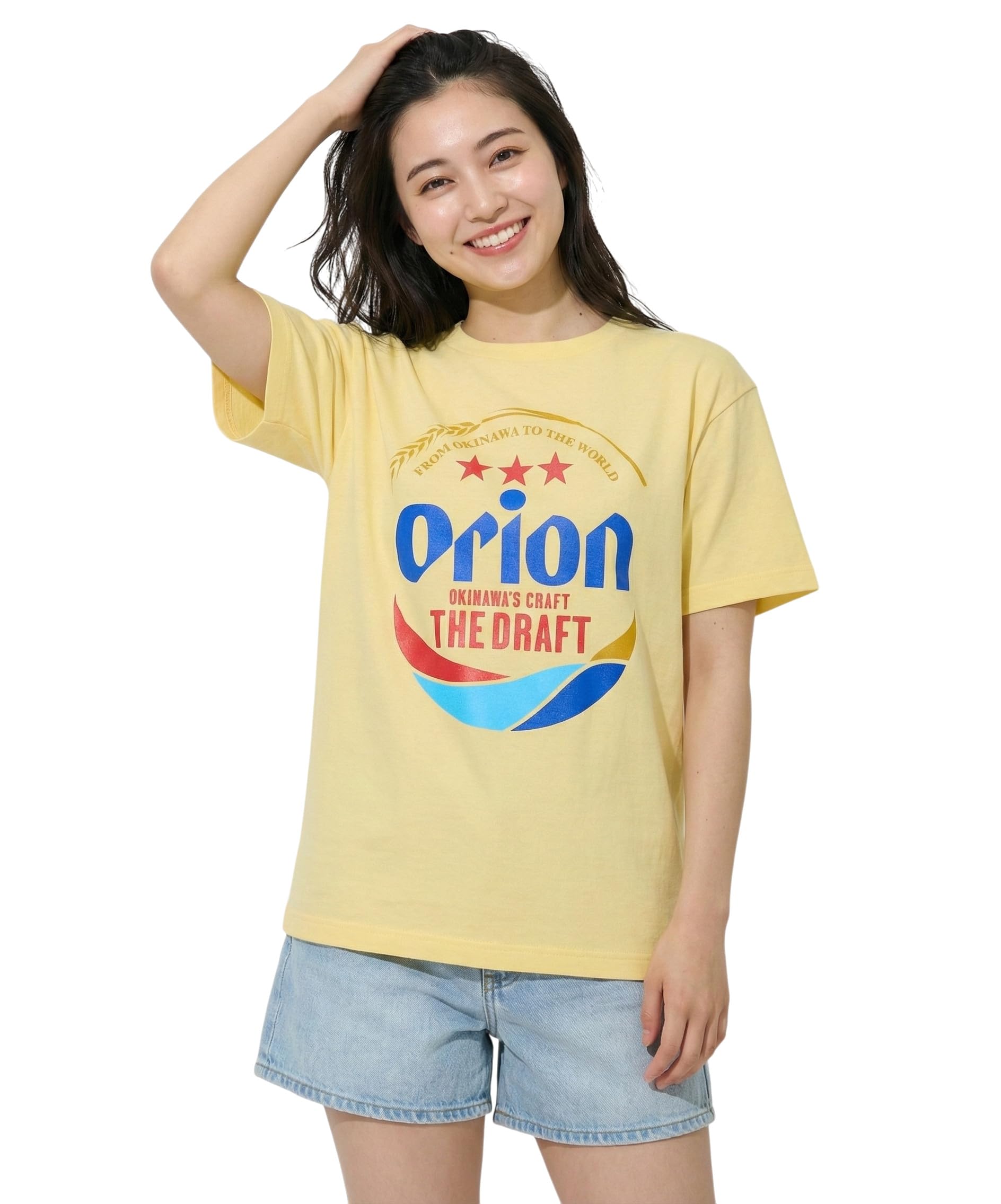 正規品 オリオンビール Tシャツ オリジナルステッカー付き クルーネック 沖縄…