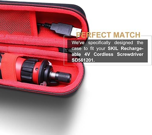 Miniatura 2 de LTGEM - Funda rígida para SKIL SD561201 destornillador inalámbrico recargable de 4 V, bolsa de transporte protectora de viaje (solo estuche)