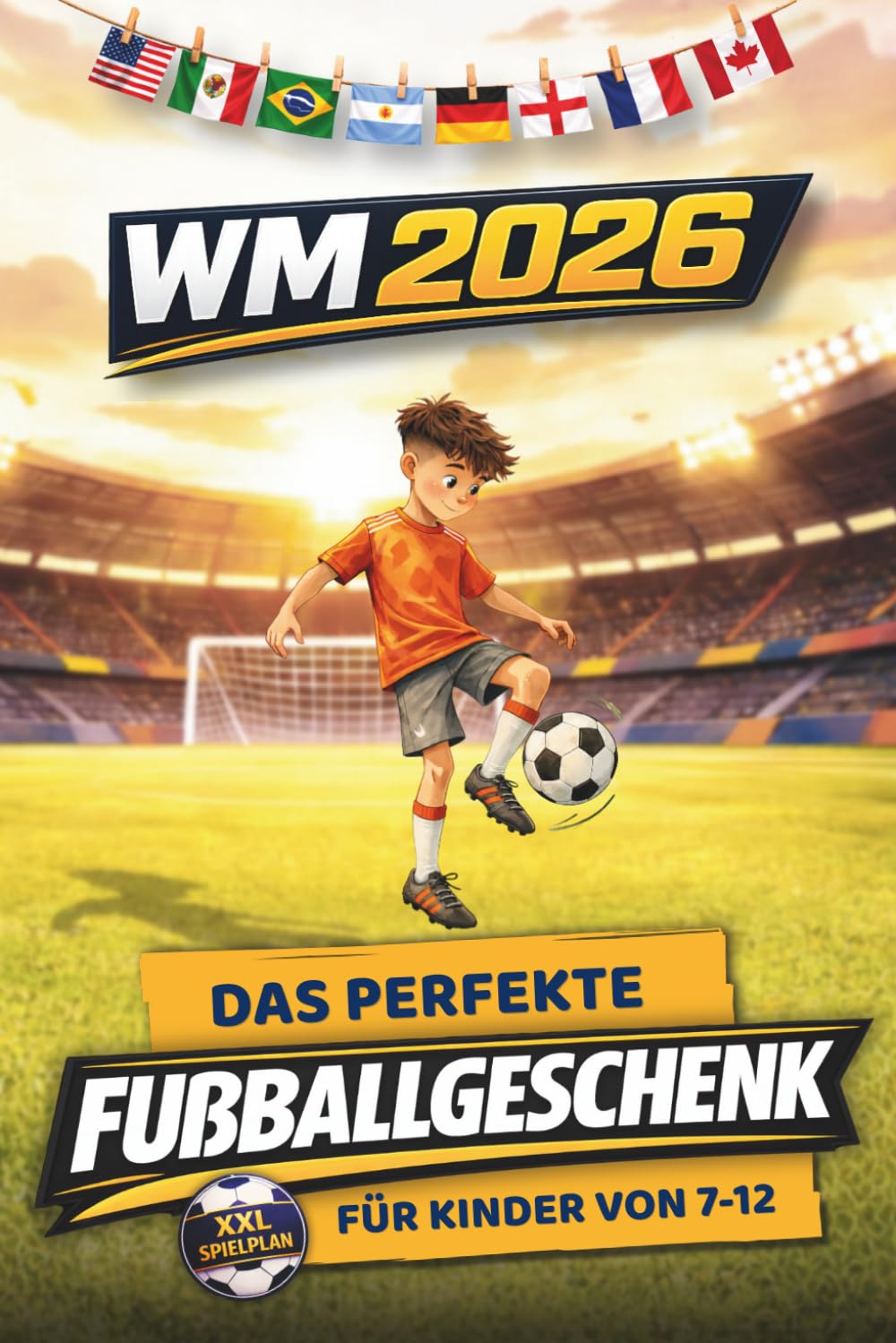 WM 2026 – Das perfekte Fußballgeschenk für Kinder: XXL Spielplan zum Mittippen | Bau dir deine Traumelf | WM Orakel | Familien Duelle | Profi Geheimnisse | Challenges & Rätsel für echte WM Stimmung