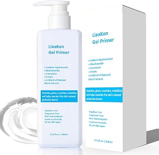 500ML Hydrating Microcurrent Conductive Gel for RF Facial Device, Paraben-Free, Fragrance-Free, Gel Primer with Hyaluronic Acid, Water Base Clear, Protect Skinbarrier and Moisturizing