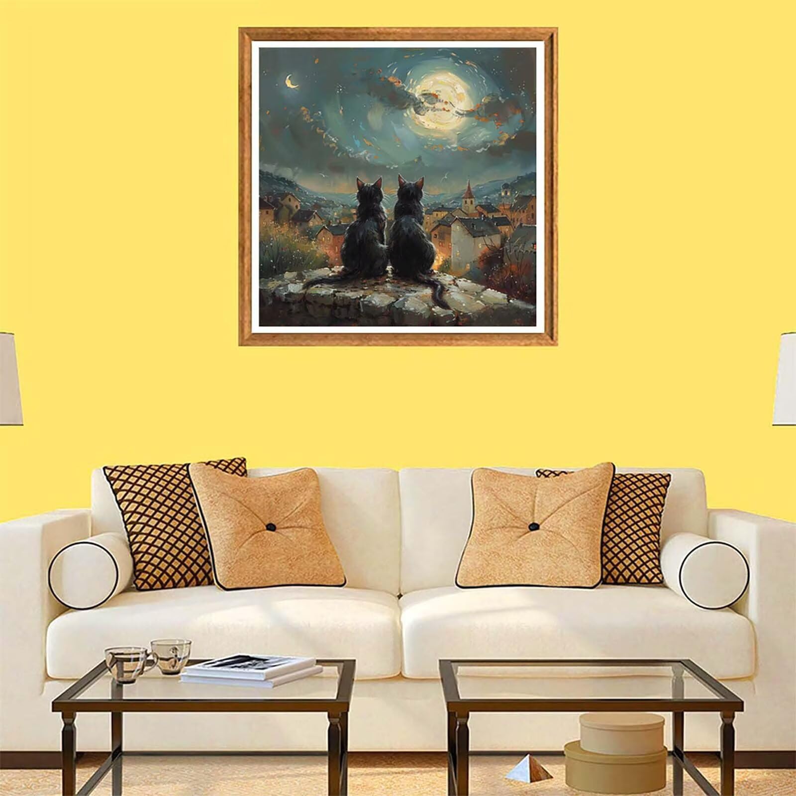 Malowanie po numerach, dla dorosłych, malowanie po numerach, dla dorosłych domów, DIY, rękodzieło, akrylowy pigment, zestaw do rysowania ze pędzlami, hobby dla dorosłych kobiet, dekoracja ścienna do