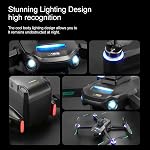 FlyCam IS159 Mini Quadcopter Drone with HD Camera for Adults, HD Screen Controller Super Endurance Brushless Motor, 1200 Meters Extended Control Range, 75+ Min Flight Time, Auto Hover Feature, Follow Me Capability for Beginners (Black, 3 Batteries)