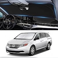 Vista 69 de Parasol, protector plegable para ventana delantera, plegable, visera para parabrisas 240T, cobertura completa para mantener el automóvil fresco