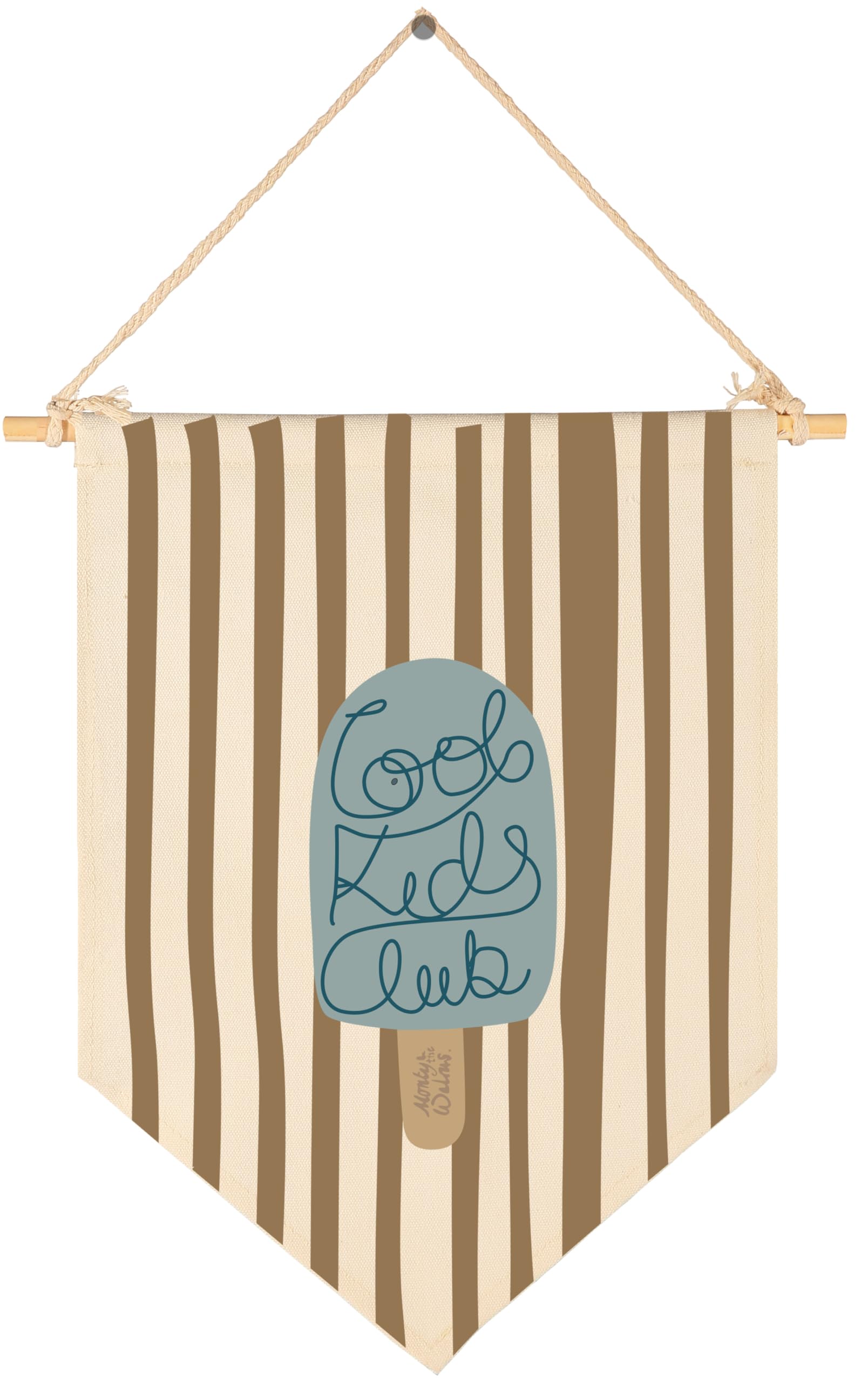 Cool Kids Club-Positive Affirmation Wall Decor Gifts for Kids-Canvas Hanging Flag Pennant Banner Wall Decor Gifts for Classroom Nursery Homeschool