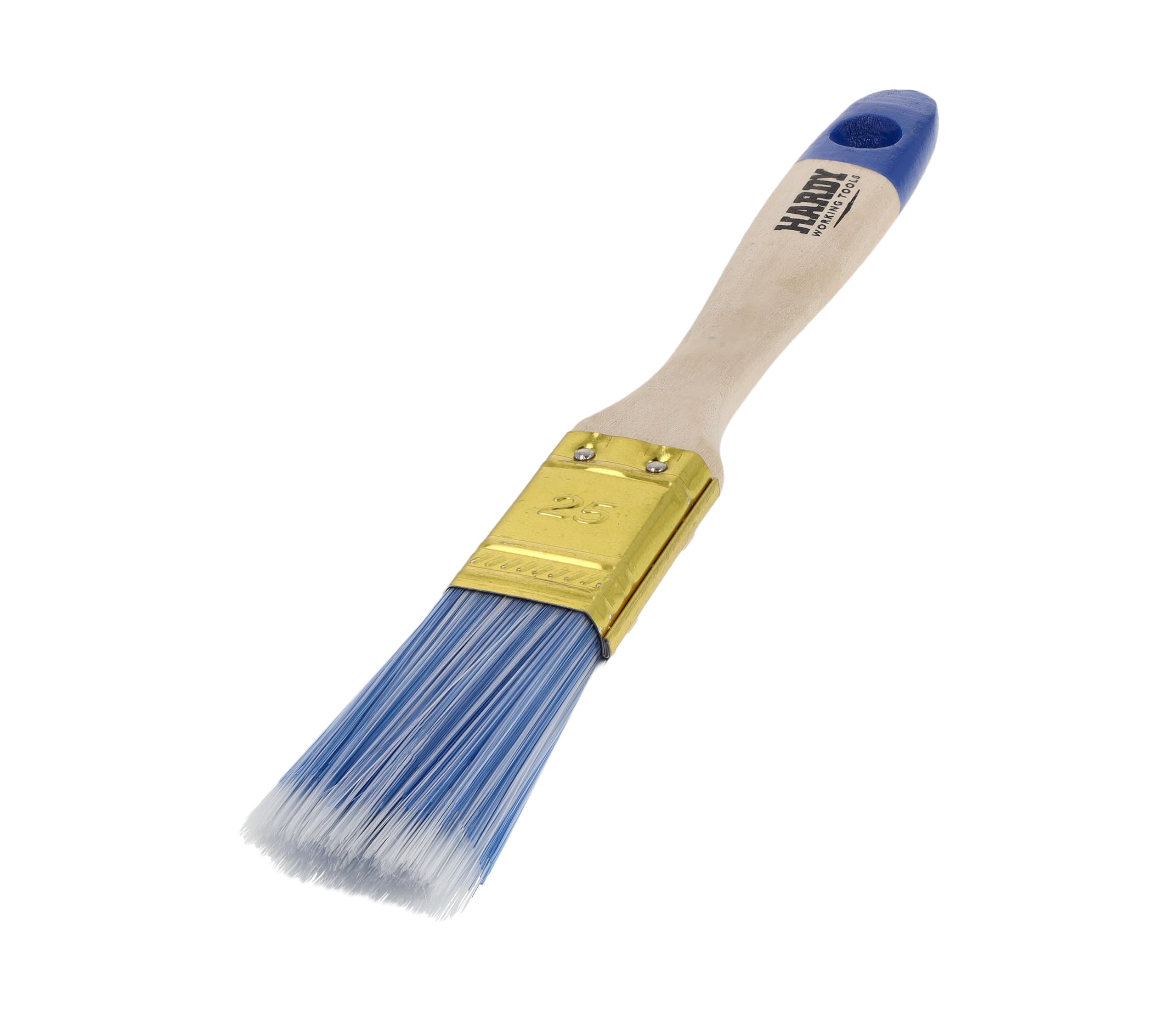 HARDY WORKING TOOLS – Set di 18 Pennelli Piatti Serie 42 (25, 50, 75 mm – 6 pezzi per misura), per Legno, Metallo e Muro – Setole Sintetiche Chiare di Alta Qualità