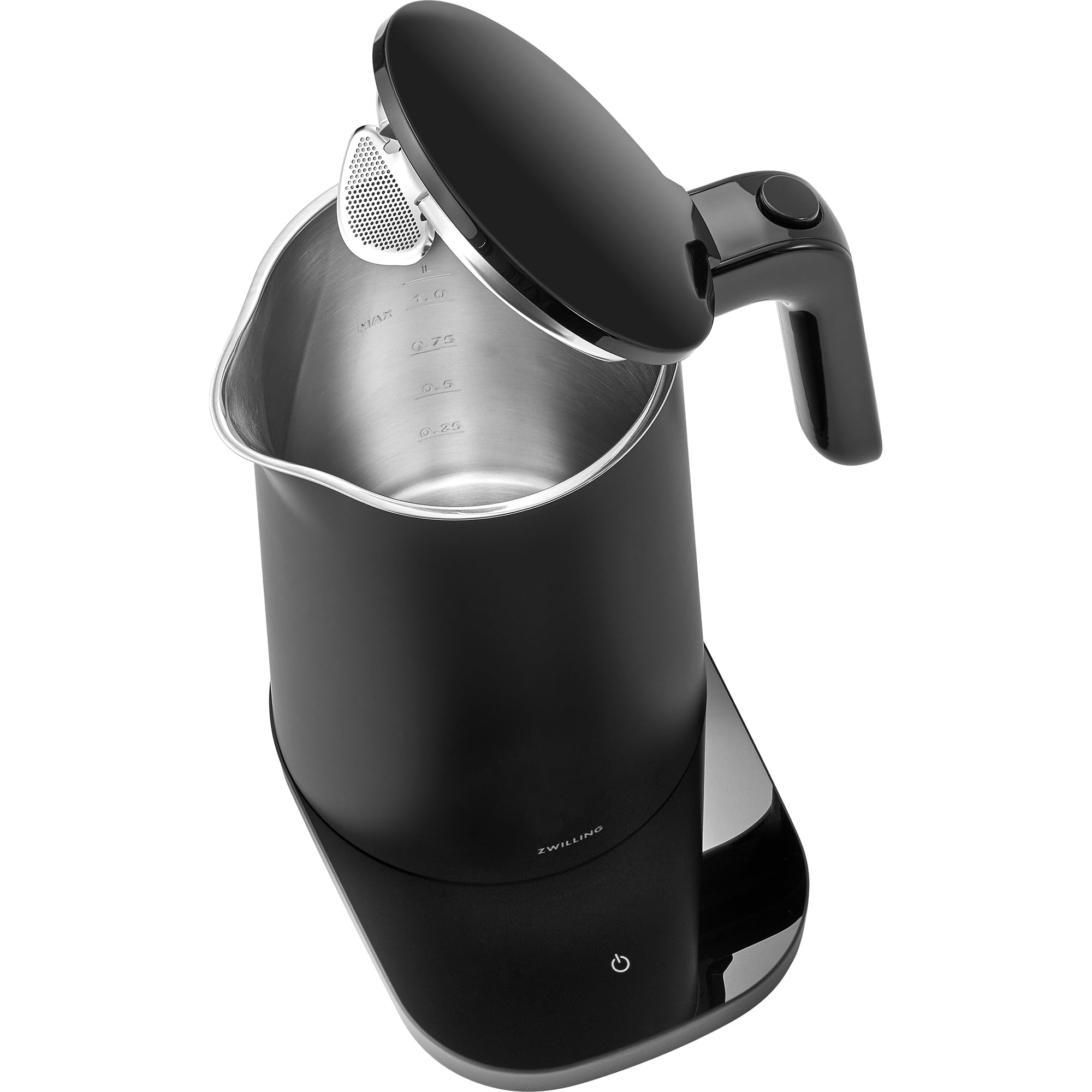 ZWILLING Enfinigy Cool Touch 1-Liter Electric Kettle Pro, Cordless Tea Kettle & Hot Water, Black