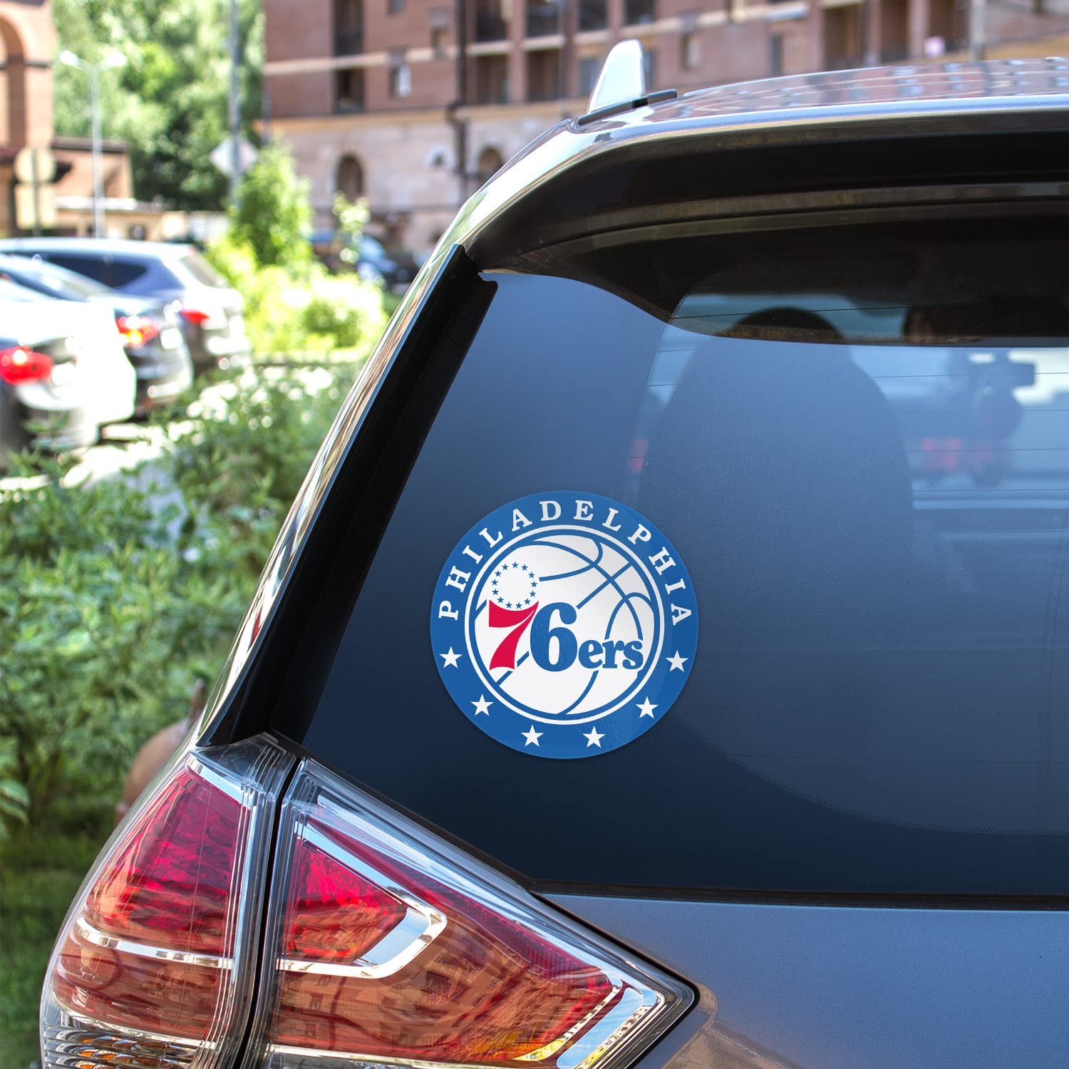 Stars Philadelphia Basketball 76er Logo Sport Car Bumper Sticker Decal 5'' X 5''