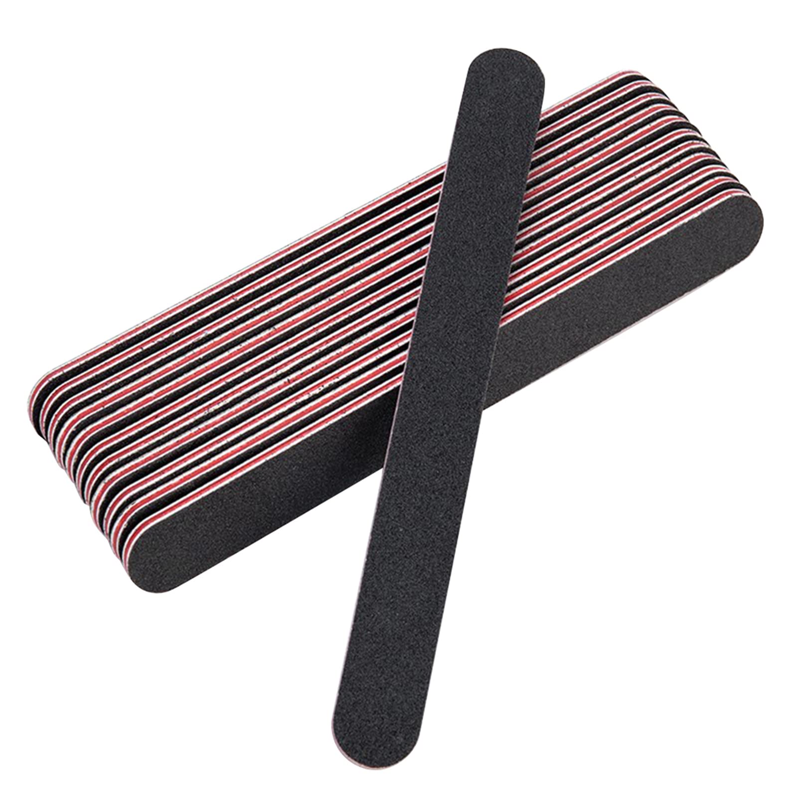 Irovami Nail Files, 15Pcs Professional Nail Files Double Sided Emery ds 100/180 Grit Nail Files & Buffers Natural Artificial Nails Buffer Block Manicure Kit