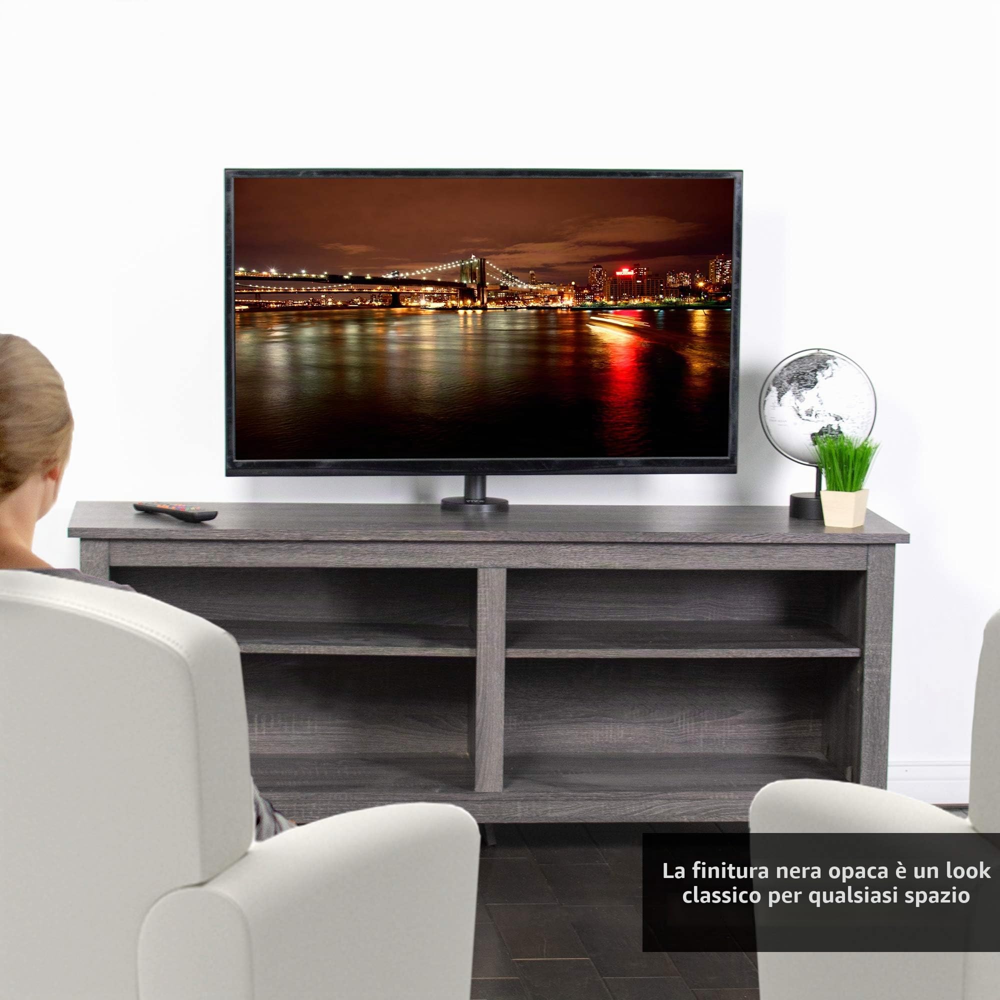 VIVO - Supporto girevole per TV da 23 a 43", supporto VESA da tavolo, robusto display TV STAND-TV00M2