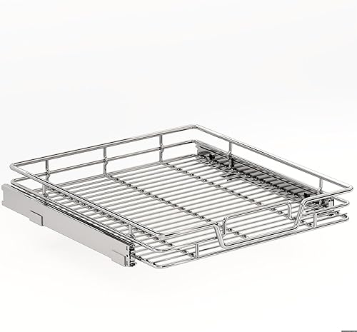 Miniatura 21 de Organizador de armario de cocina extraíble de 2 niveles, organizador de estantes y cajones, cesta de almacenamiento de despensa deslizable en