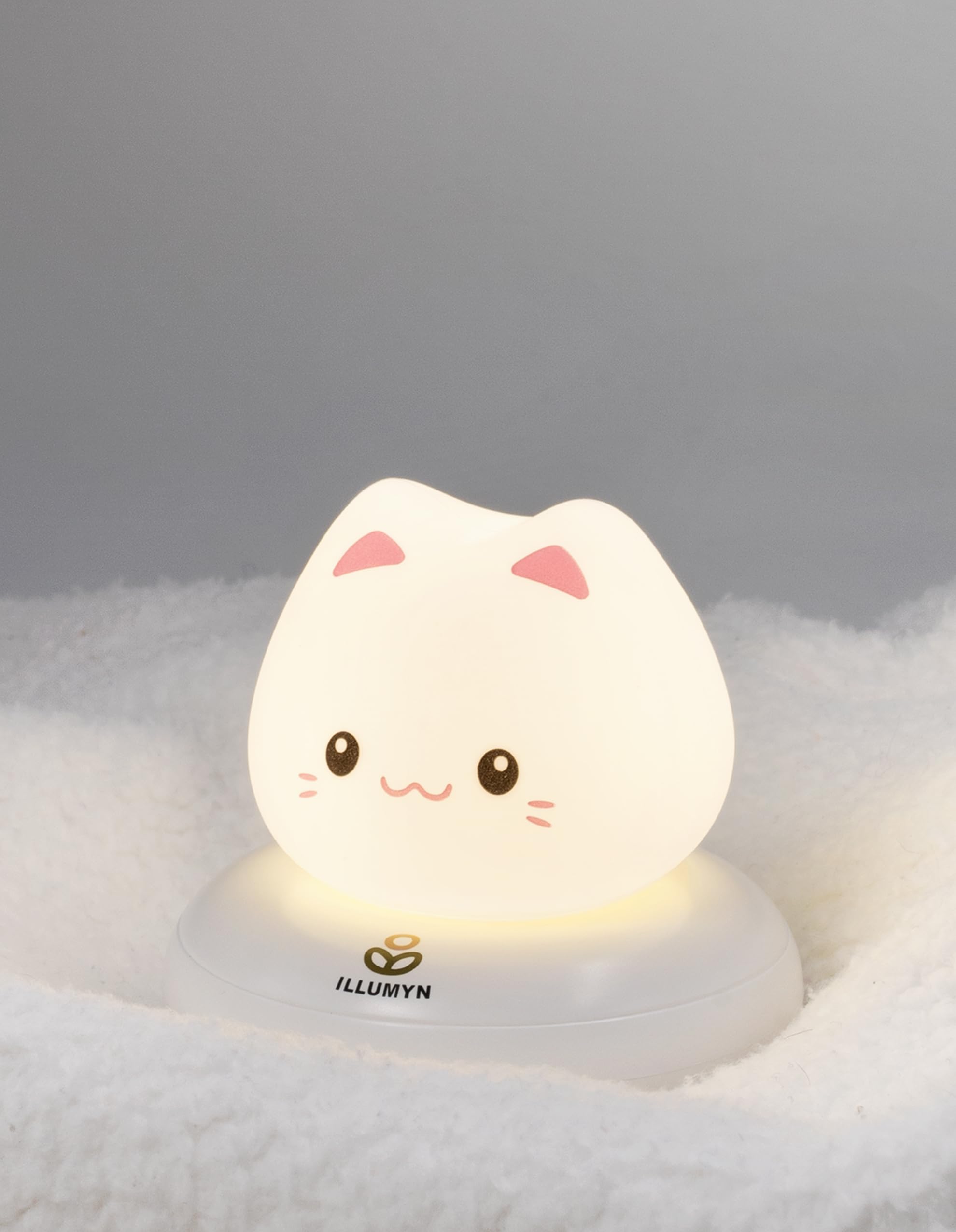 ILLUMYN Cat Night Light Kids, Cute Soft Glow Kitten Nightlight