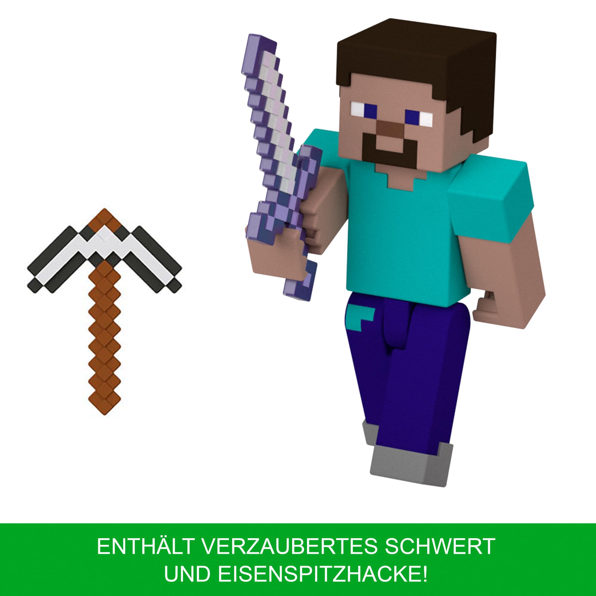 Figura Azione Minecraft Survival Mode 5 Pollici - Personaggio Articolato Con Accessori, Collezionabile Per Bambini E Fan Del Videogioco - 2