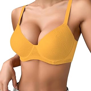 Sujetadores Reductores Sujetador Push up cómodo Transpirable de Color sólido y Fino para Mujer con Aros y Triple Botonadura Ropa Interior del Real